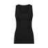 Verstevigende cami top, Zwart