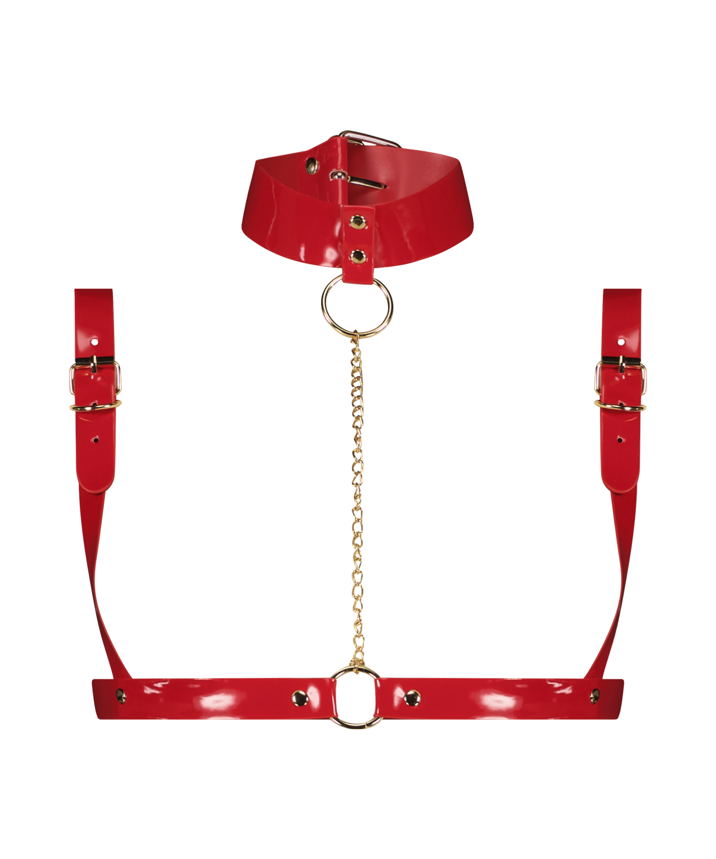 Private choker harnas, Rood, main