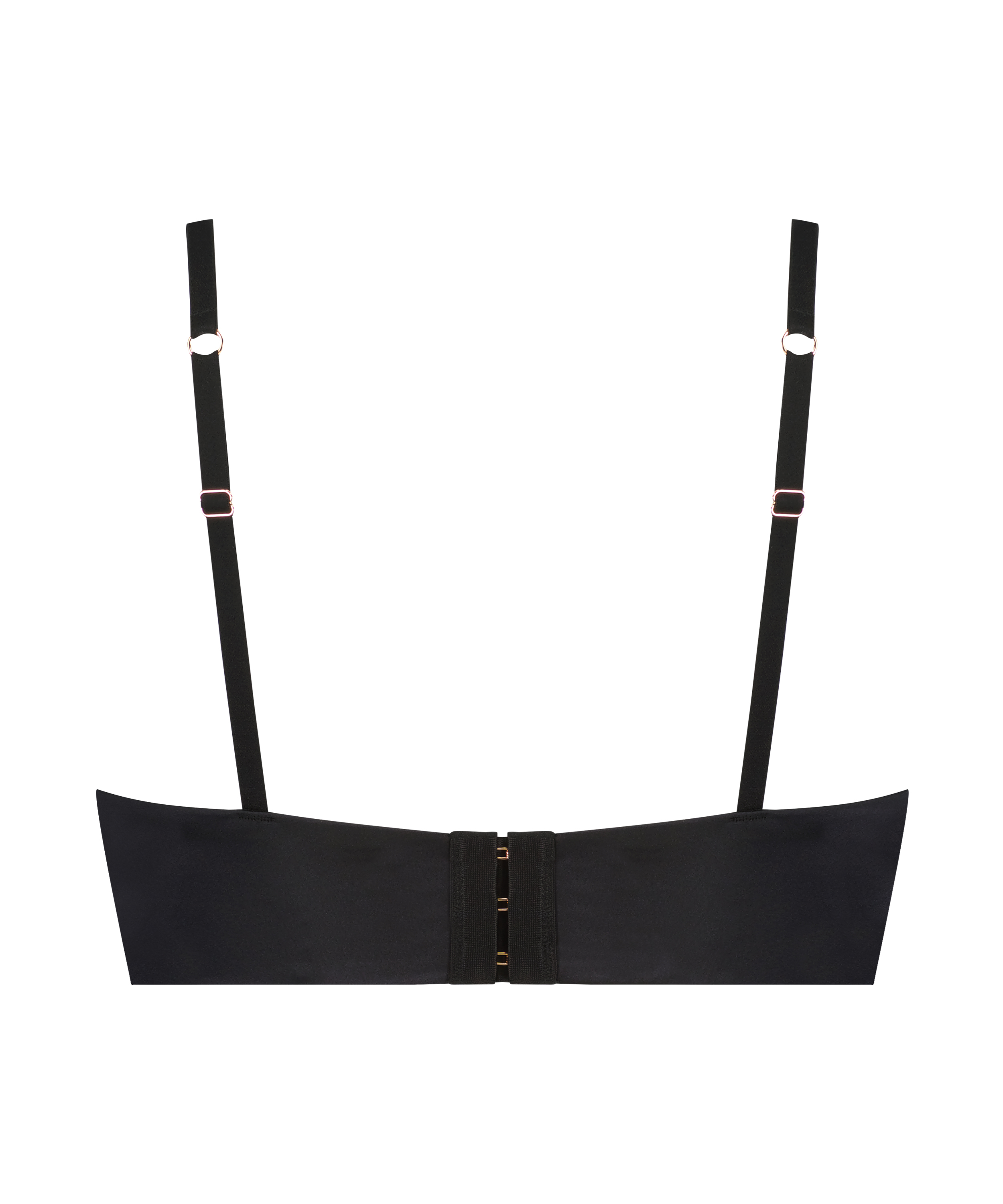 Soutien-gorge pr&eacute;form&eacute; &agrave; armatures longline Jacqueline, Noir, main