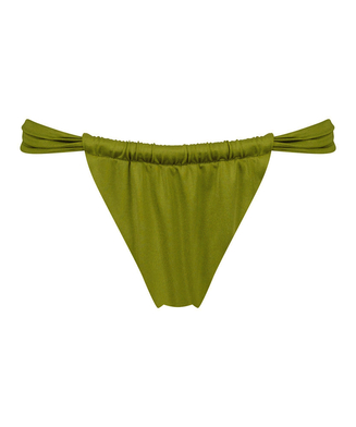 Hoog uitgesneden bikinibroekje Palm, Groen