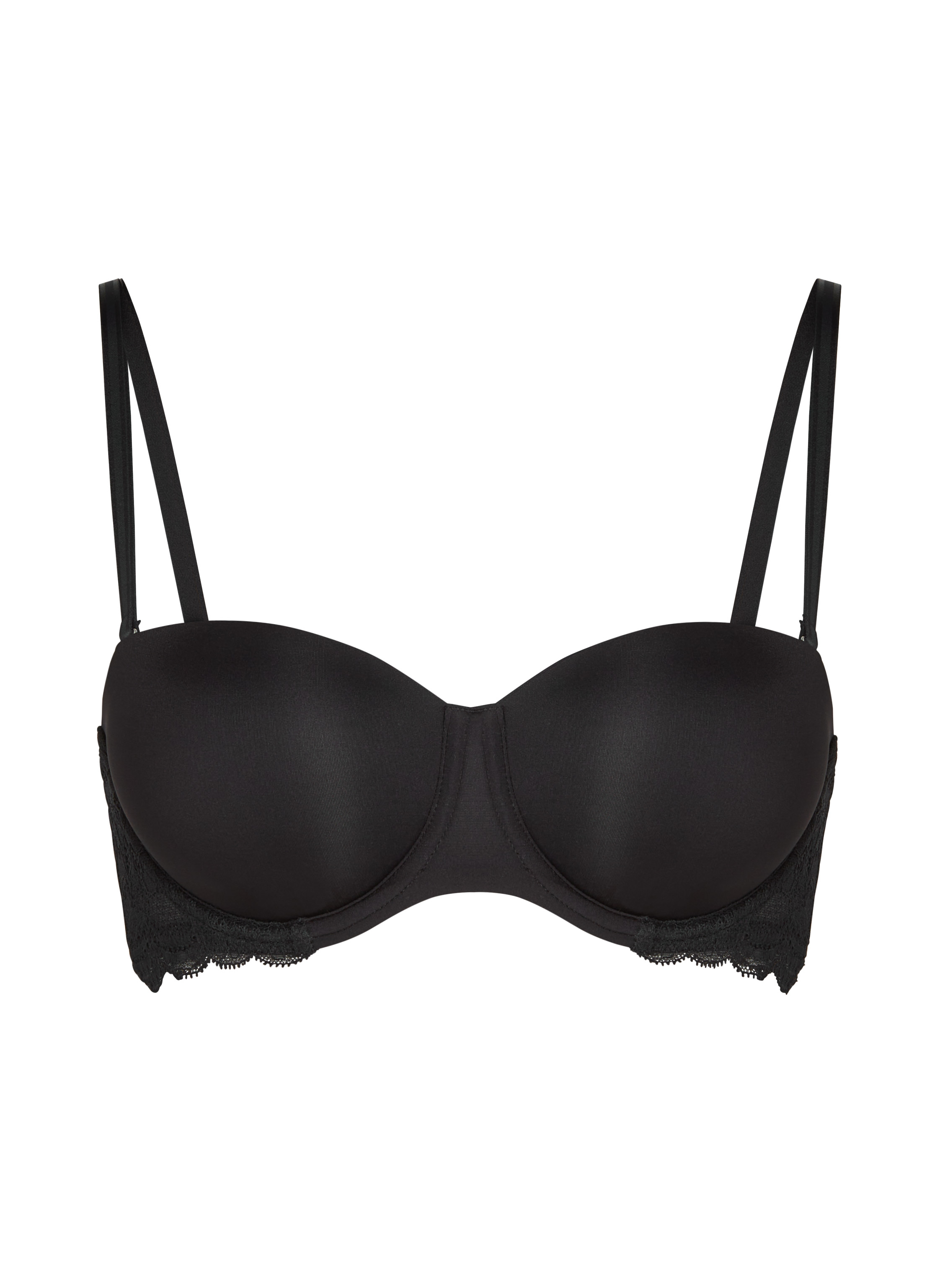 Voorgevormde strapless beugel bh Angie, Zwart, main