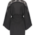 Kimono Satin Lace, Zwart