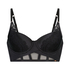 Soutien-gorge pr&eacute;form&eacute; &agrave; armatures longline Jacqueline, Noir