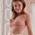 Naadloze bralette, Roze