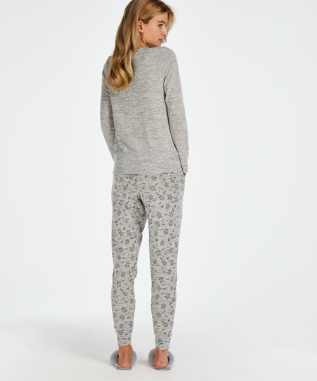 Coffret cadeau Pyjama long Jersey, Gris