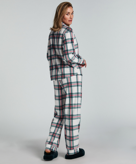Pyjamaset Fleece, Wit