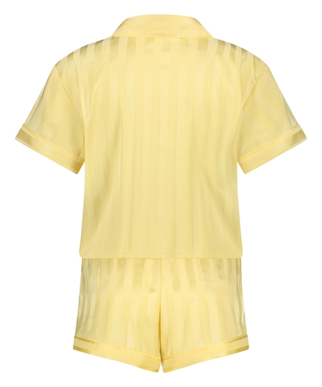 Pyjamaset Satin, Geel