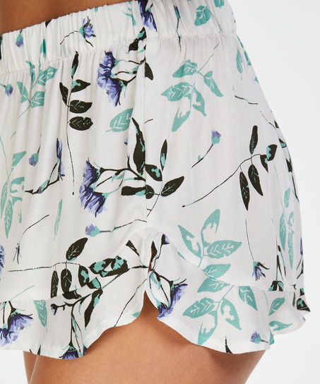 Short de pijama, Blanc