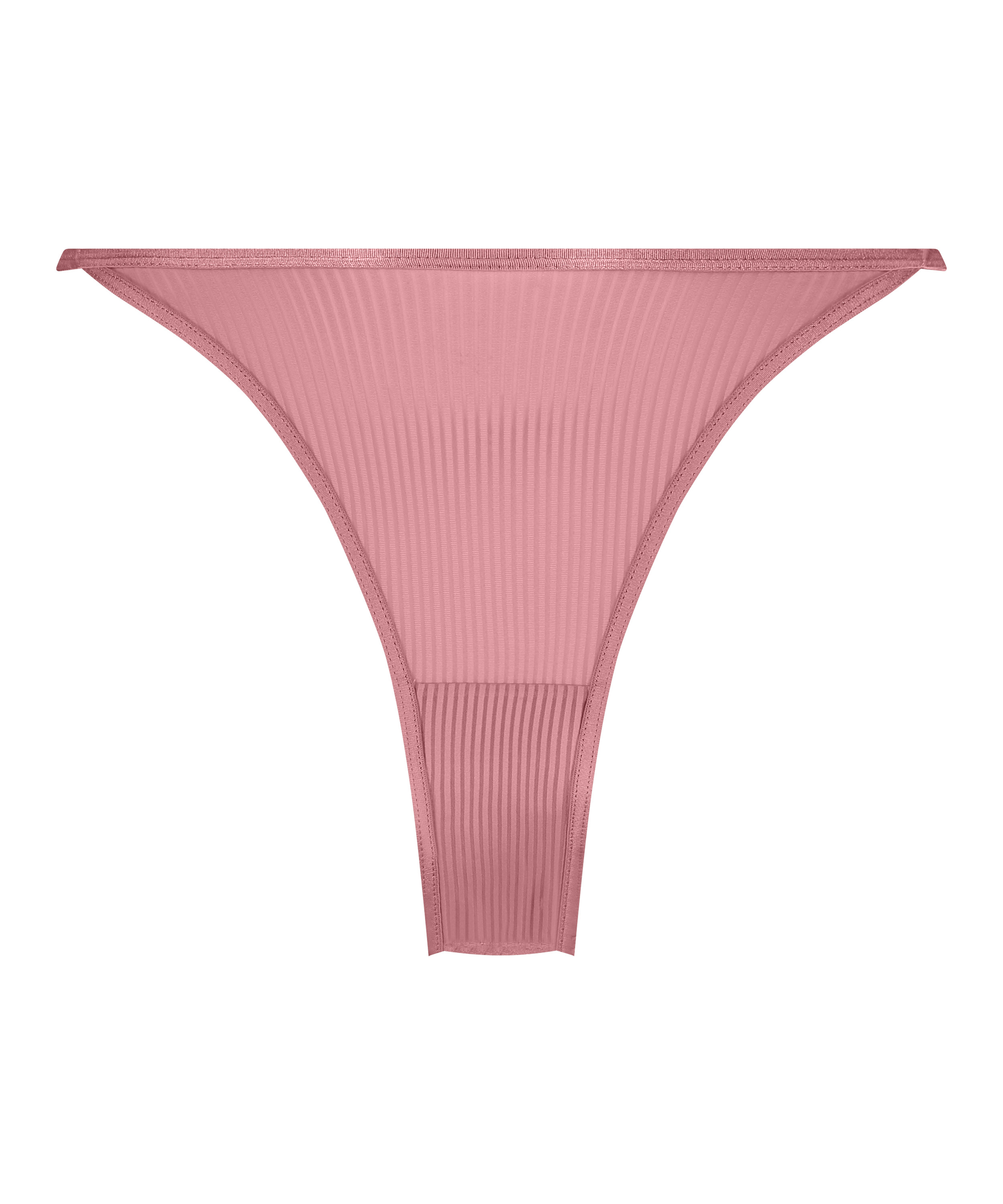 Slip brésilien jambes hautes Kaiden, Rose, main