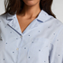 Chemise en coton, Bleu