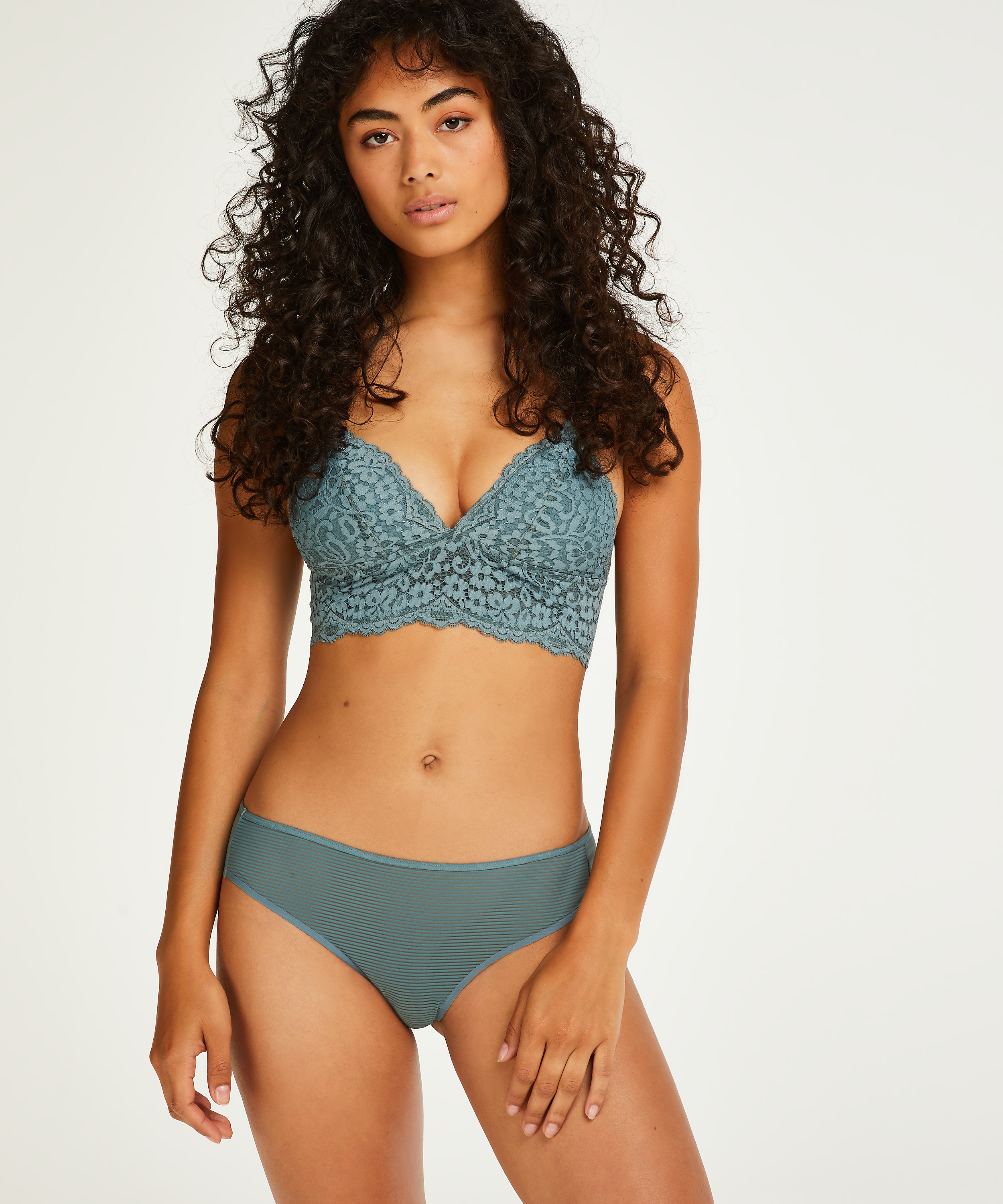 Invisible brazilian Stripe mesh, Grijs, main