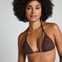Triangel bikinitop crochet, Bruin