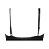 Bralette Rib Baddie, Zwart