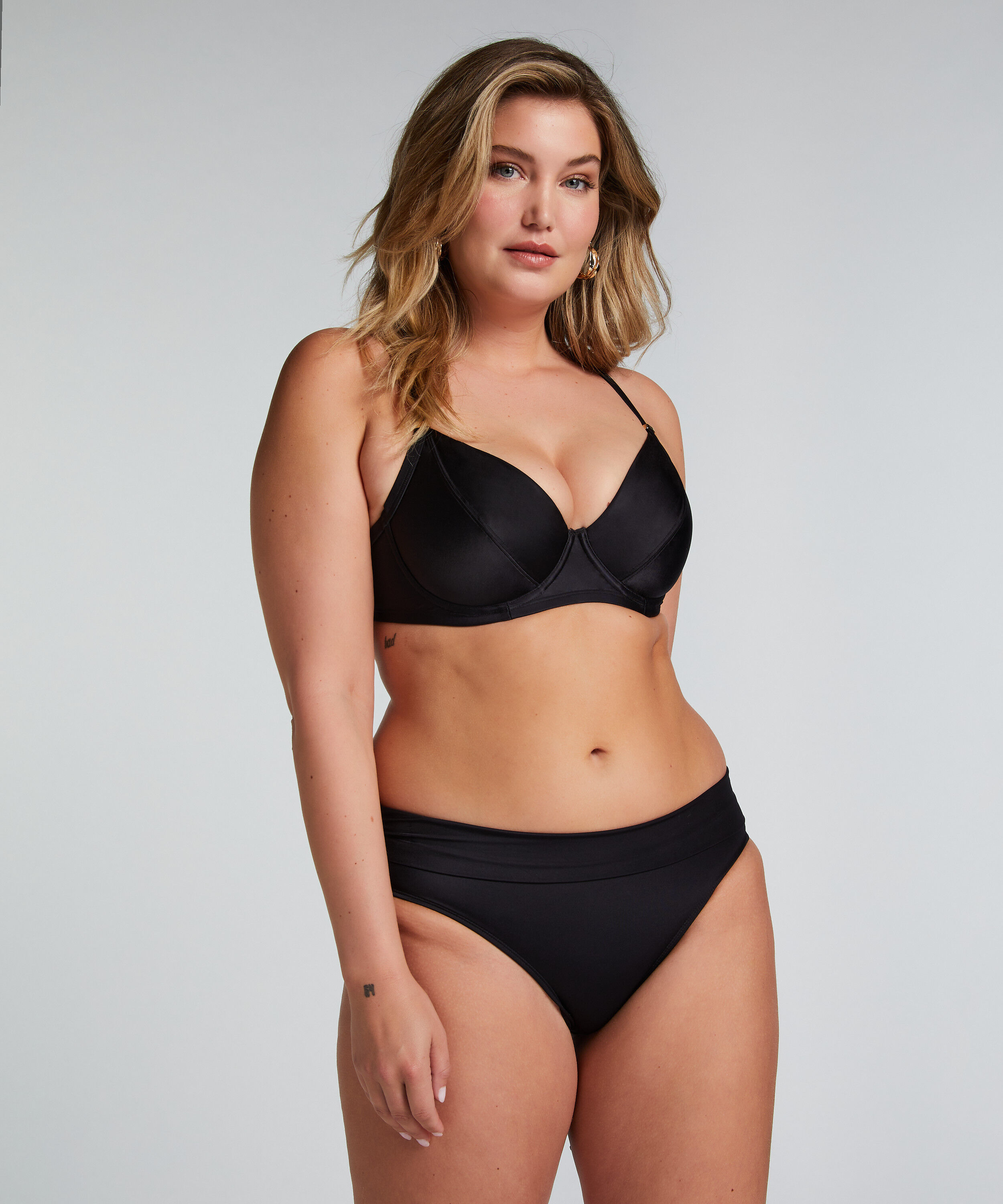 Bikinitop Luxe, Zwart