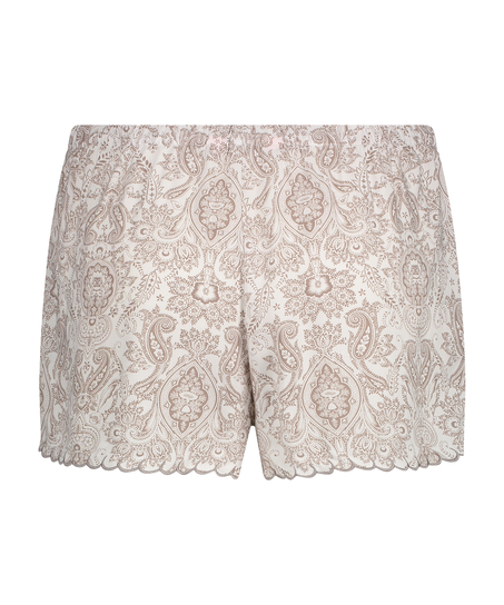 Short de pijama, Blanc