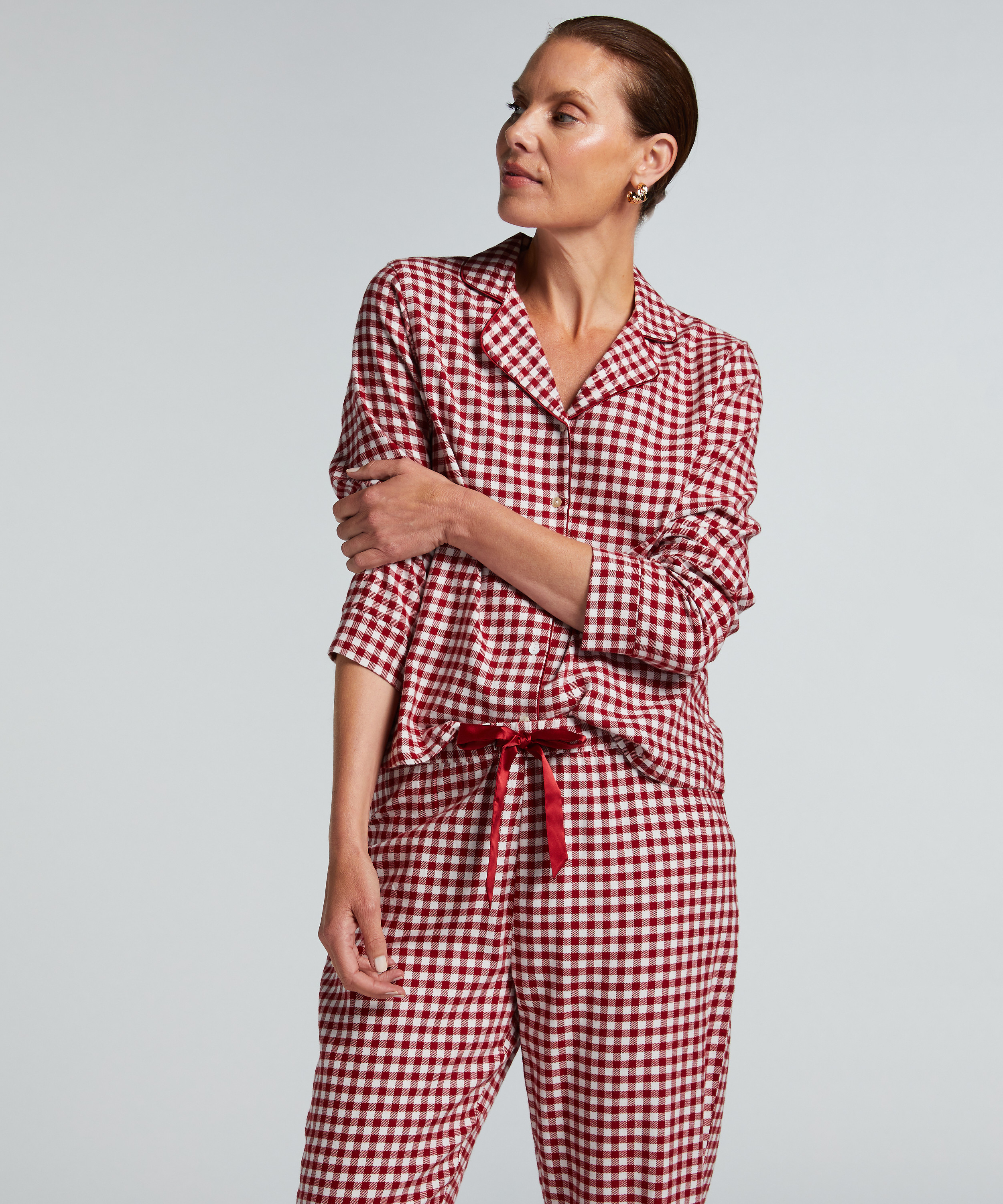 Ensemble pyjama Flannel, Rouge, main