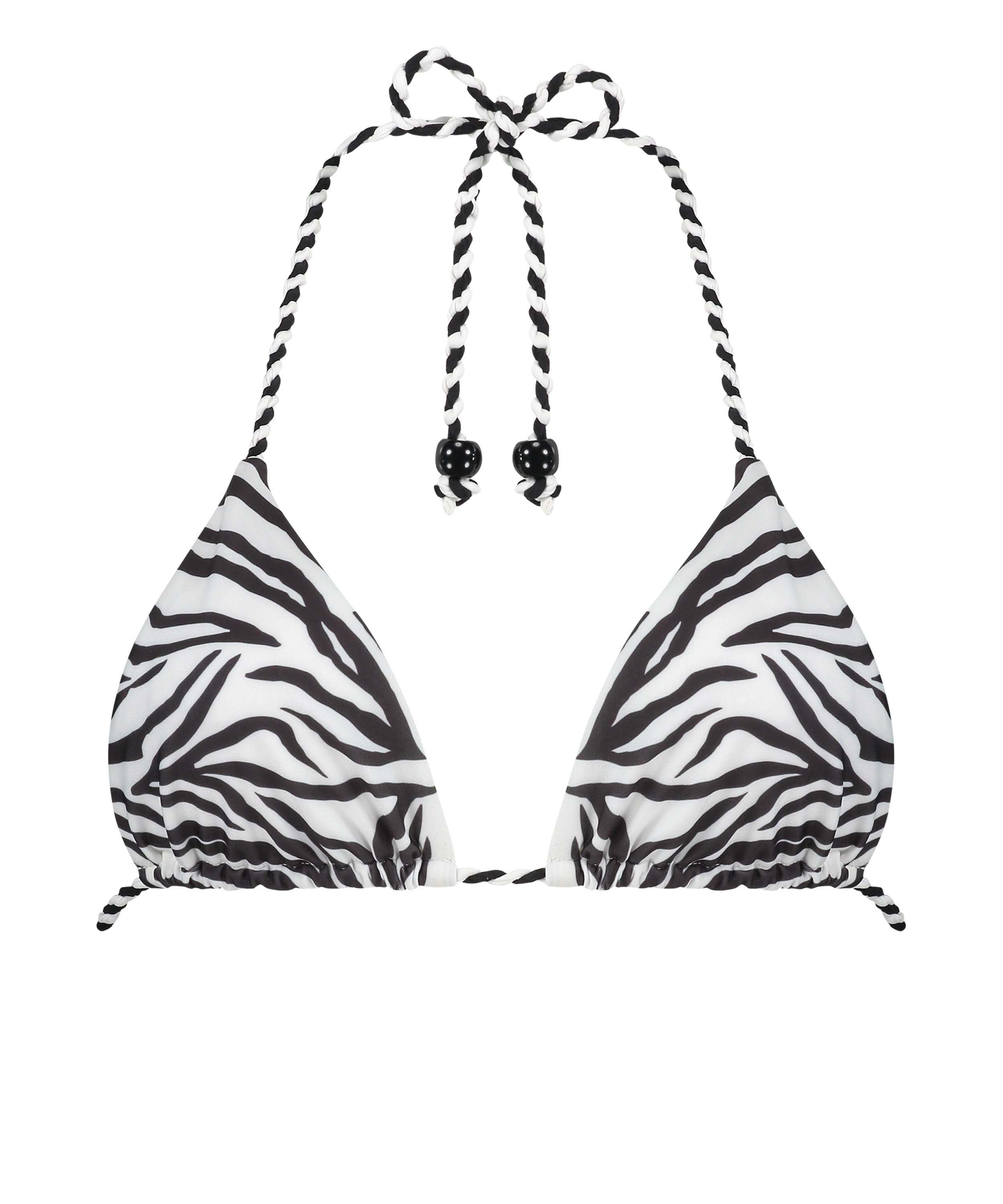 Triangel bikinitop Doha Zebra, Wit, main
