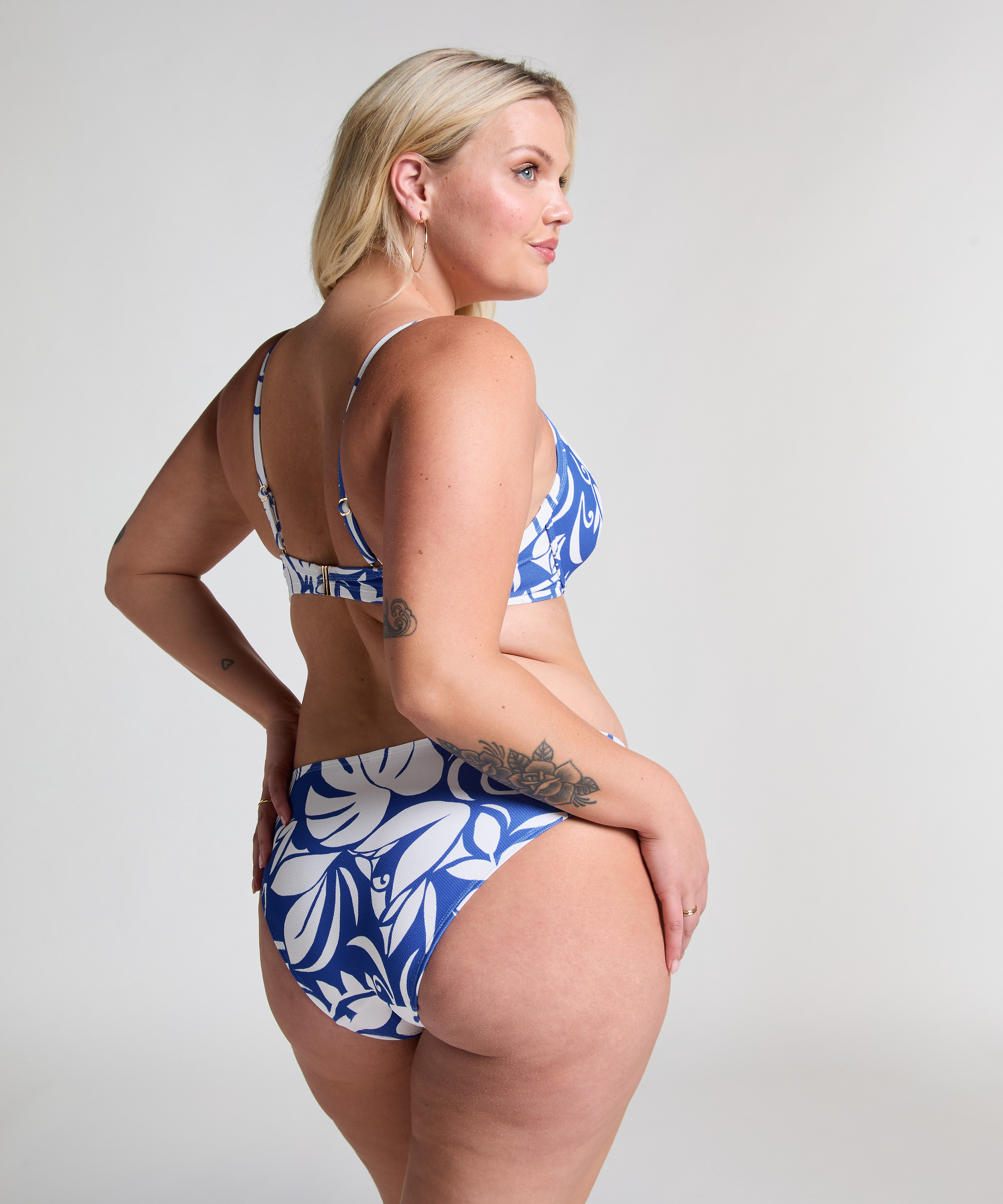 Haut de bikini Maurice, Bleu, main