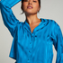 Jacket lange mouwen Satijn, Blauw