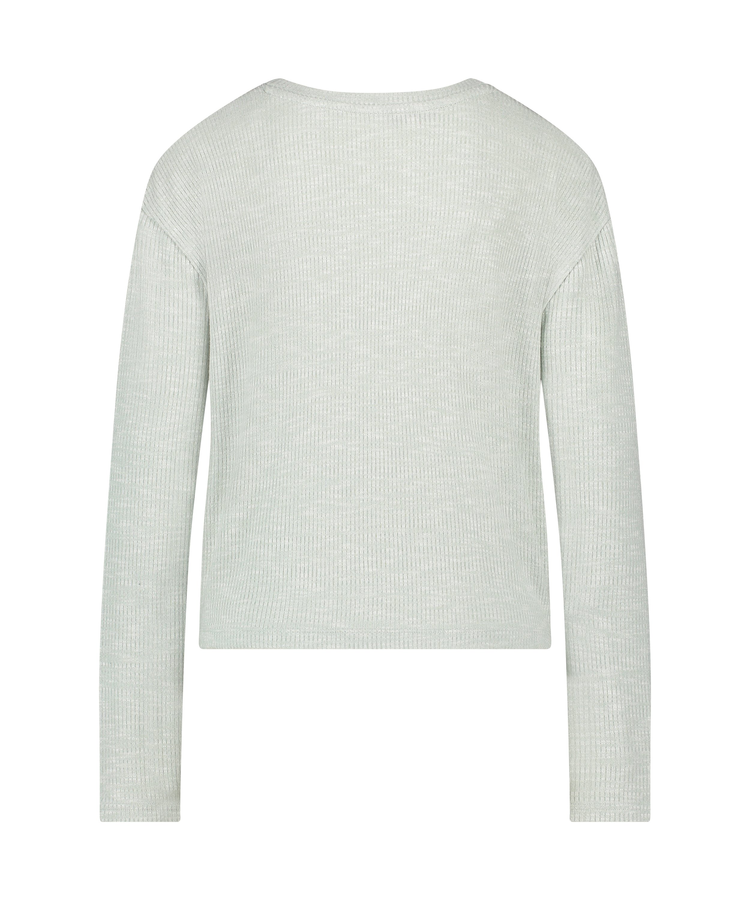 Haut de pyjama à manches longues, Vert, main