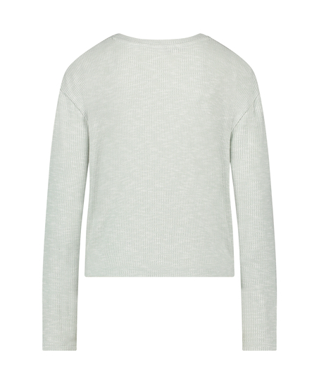 Haut de pyjama à manches longues, Vert