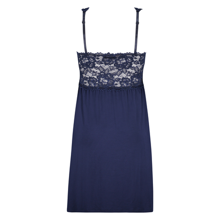 Slipdress Nora Lace, Blauw