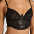 Soutien-gorge &agrave; armatures non-rembourr&eacute; longline Elle, Noir