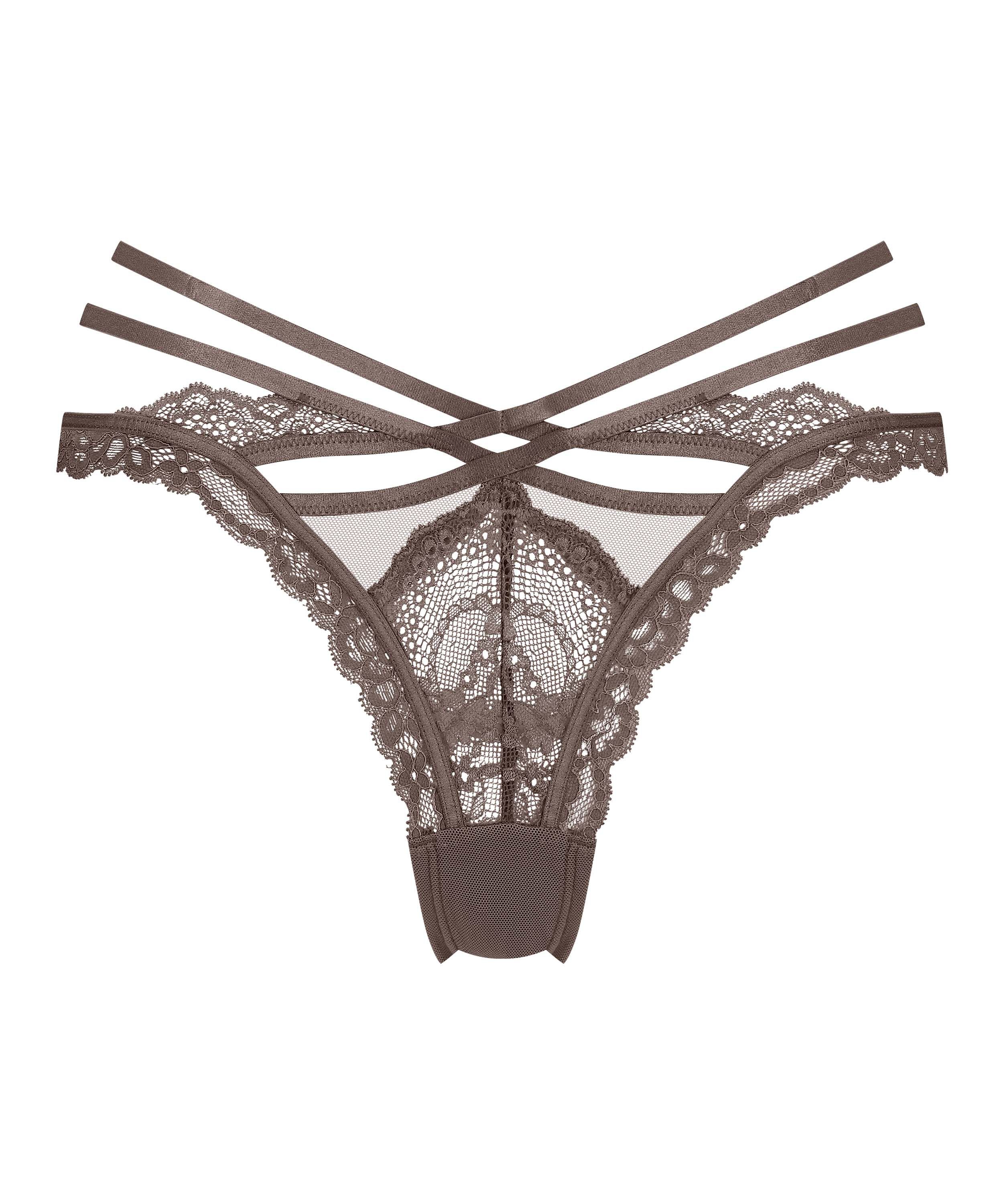 Slip br&eacute;silien Janine, Brun