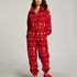 Onesie fleece, Rood