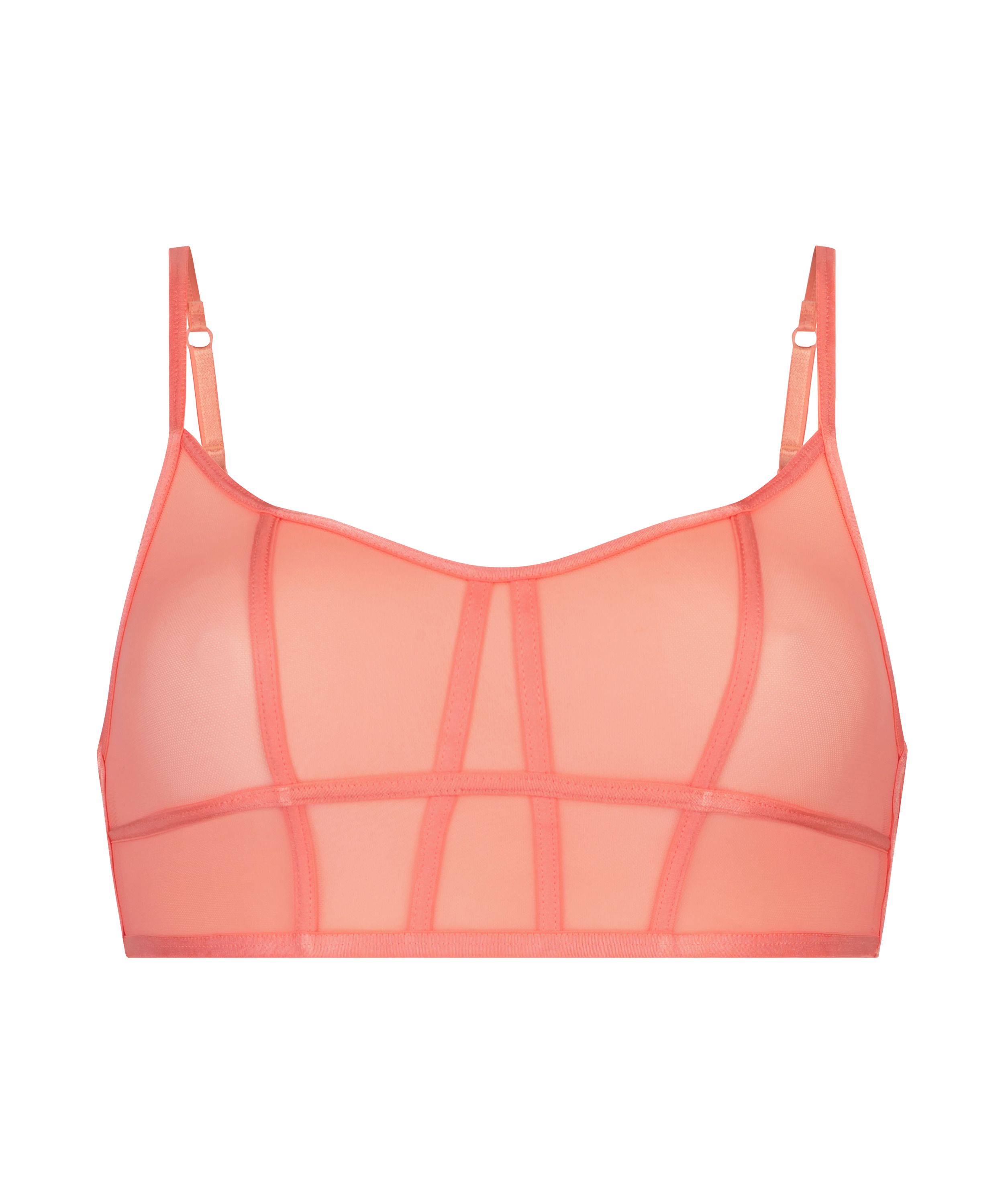 Brassi&egrave;re longline Sexy Mesh, Orange, main
