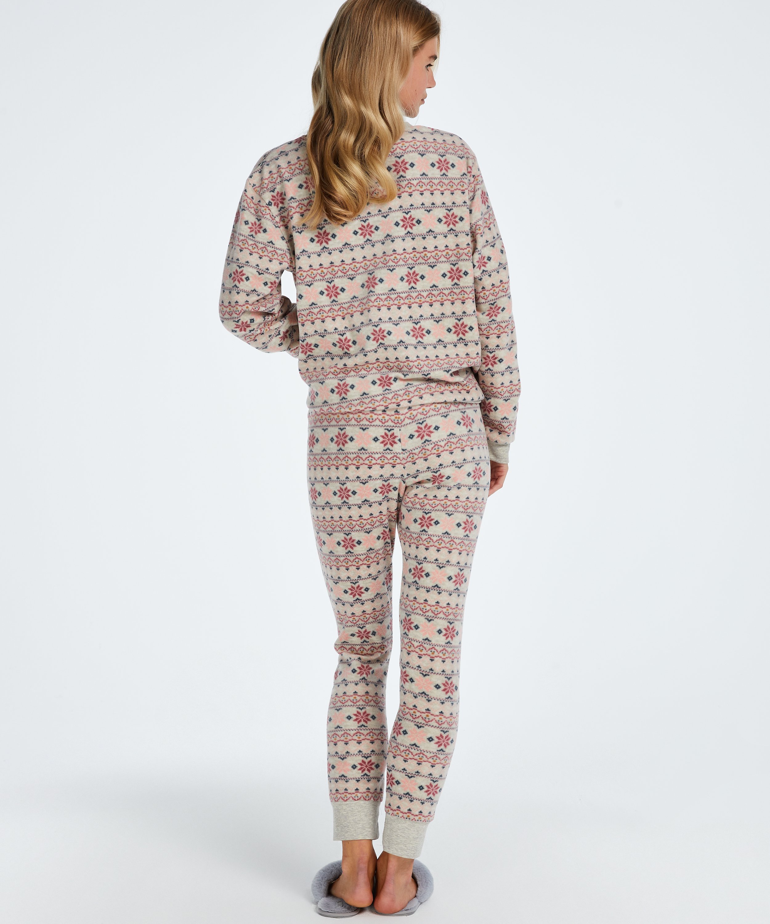 Pyjamaset met tas, Beige, main