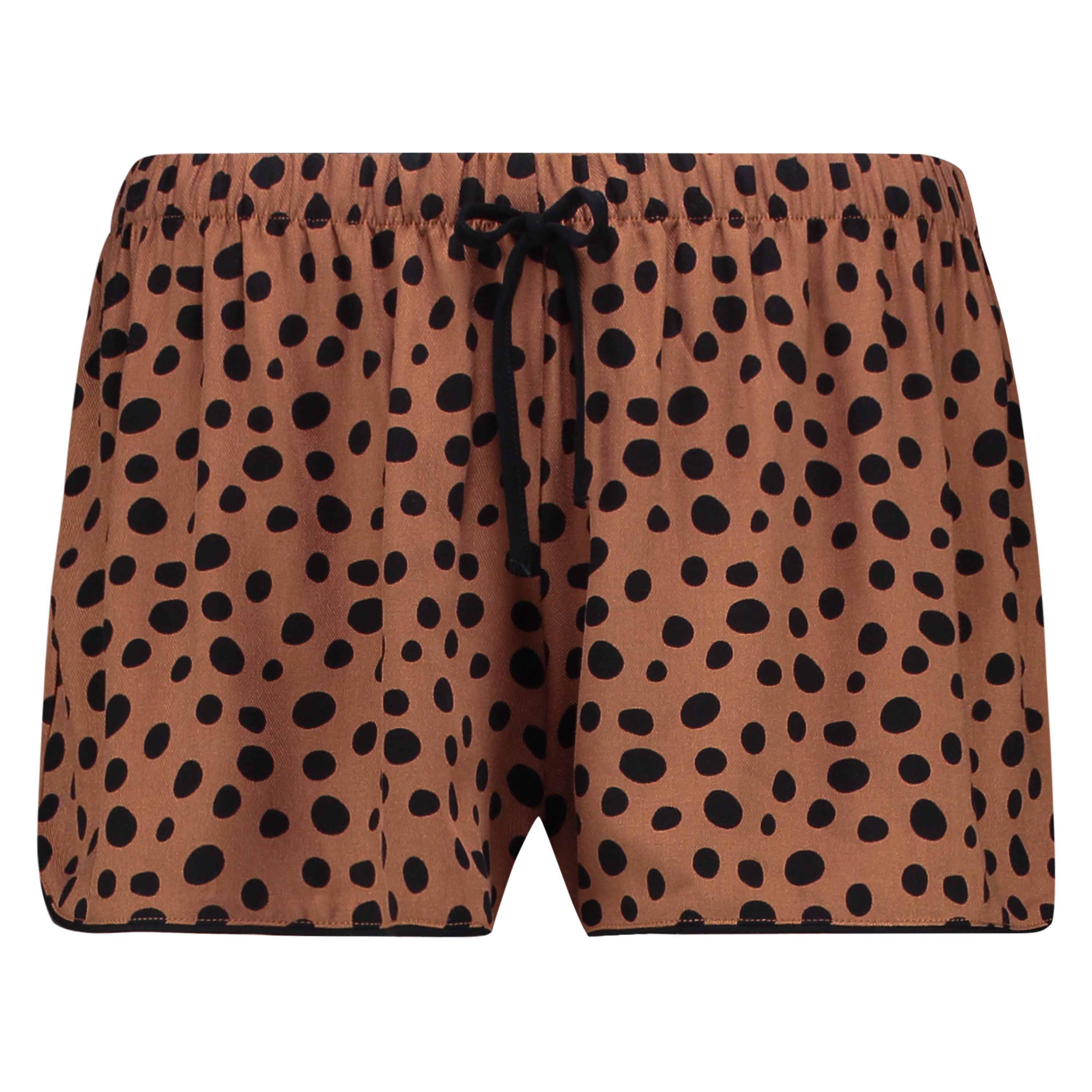 Short de pyjama, Brun, main