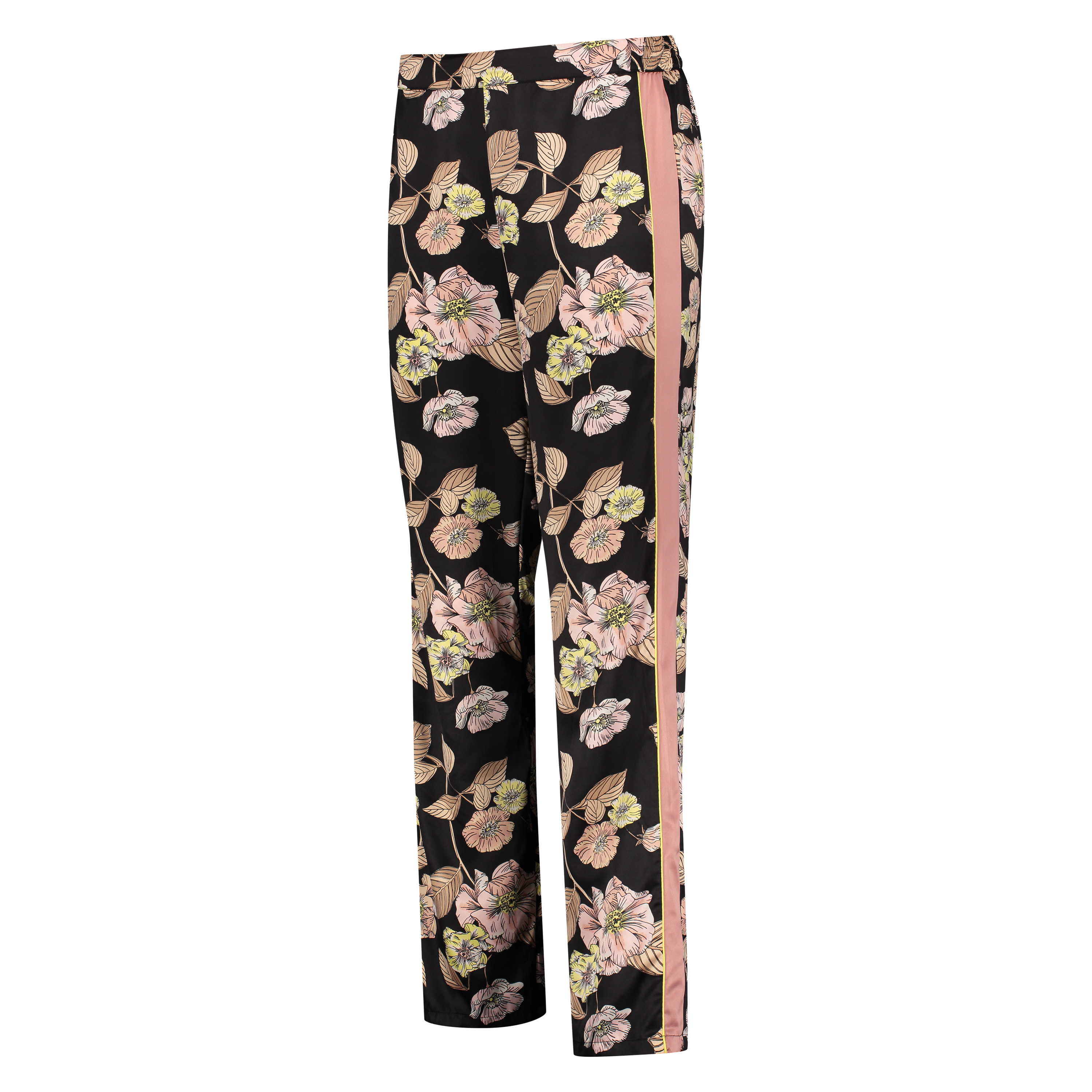 Pyjamabroek Satin Emily, Zwart, main