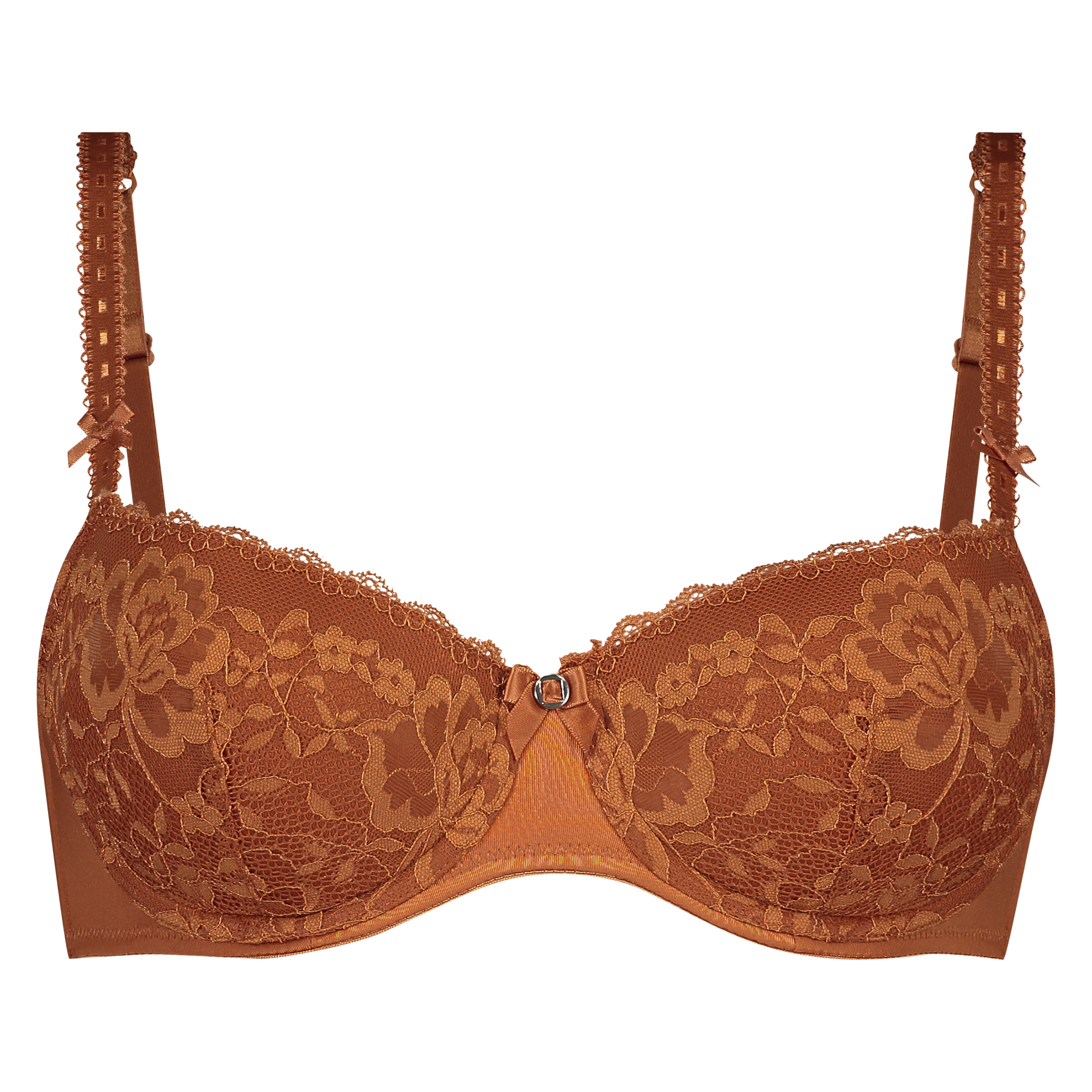 Soutien-gorge &agrave; armatures pr&eacute;form&eacute; Maya, Brun, main