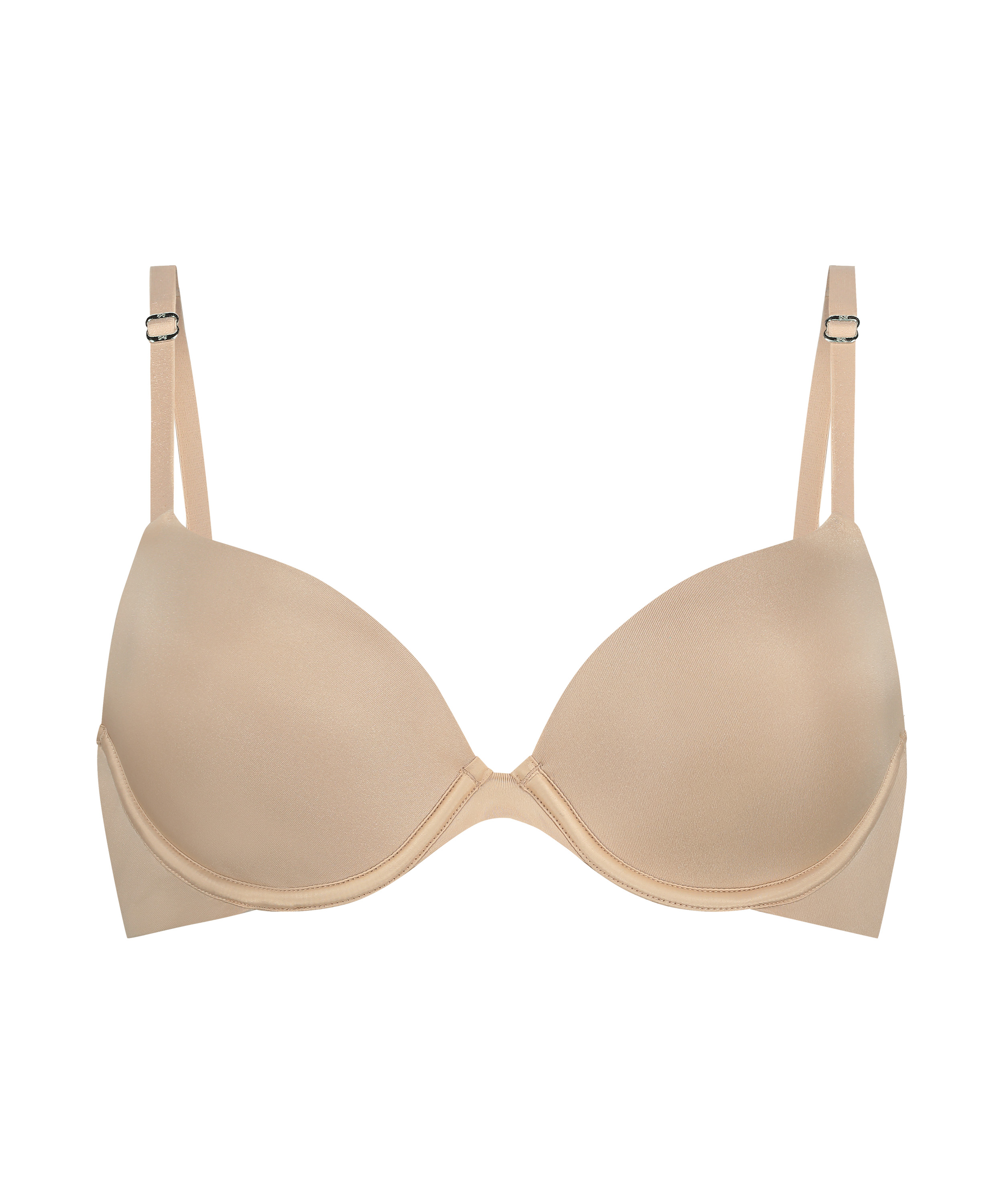 Soutien-gorge Préformé à Armatures 34C - Couleur Crème - Georgette - Ouverture Devant - Neuf
