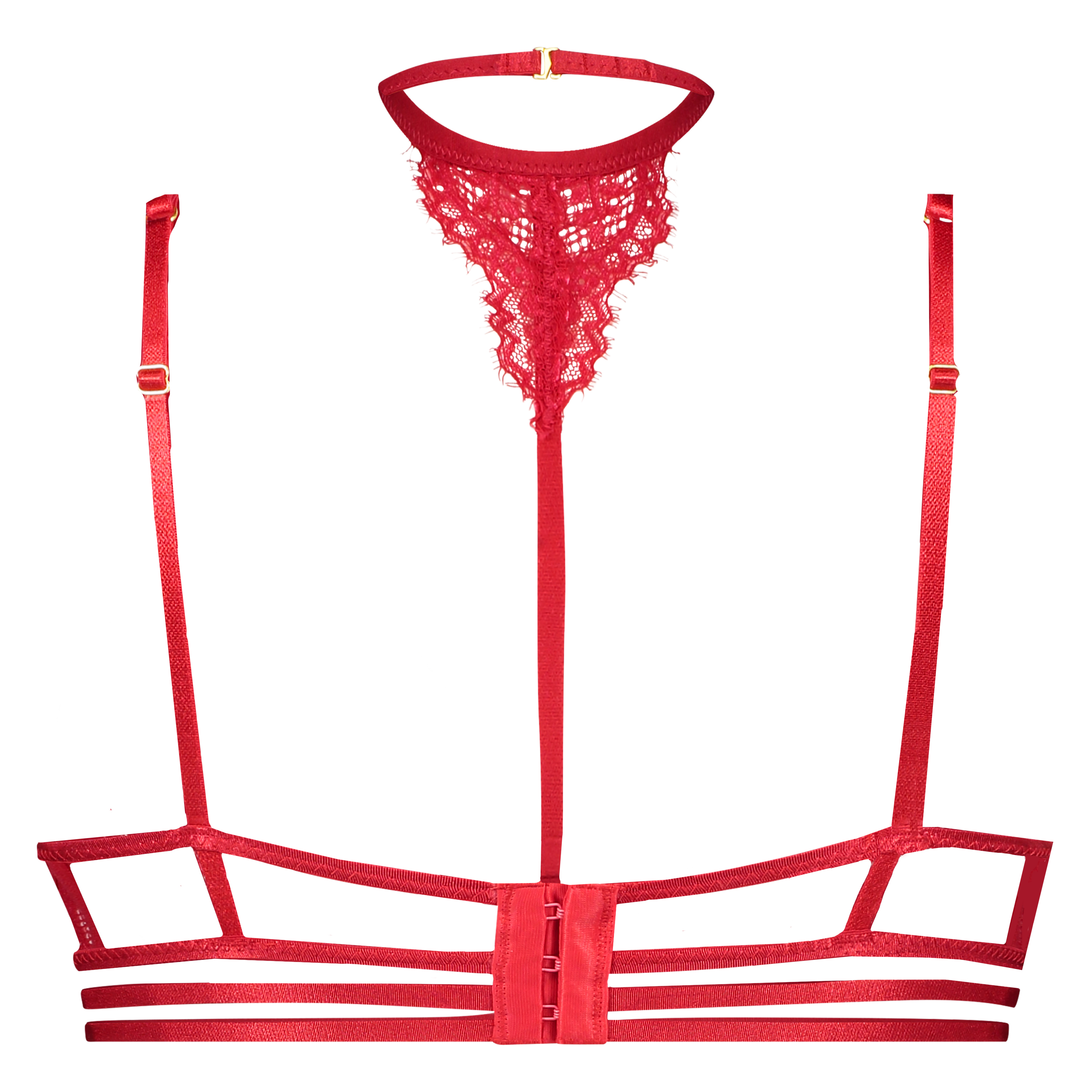 Niet-voorgevormde beugel bh Chasity, Rood, main