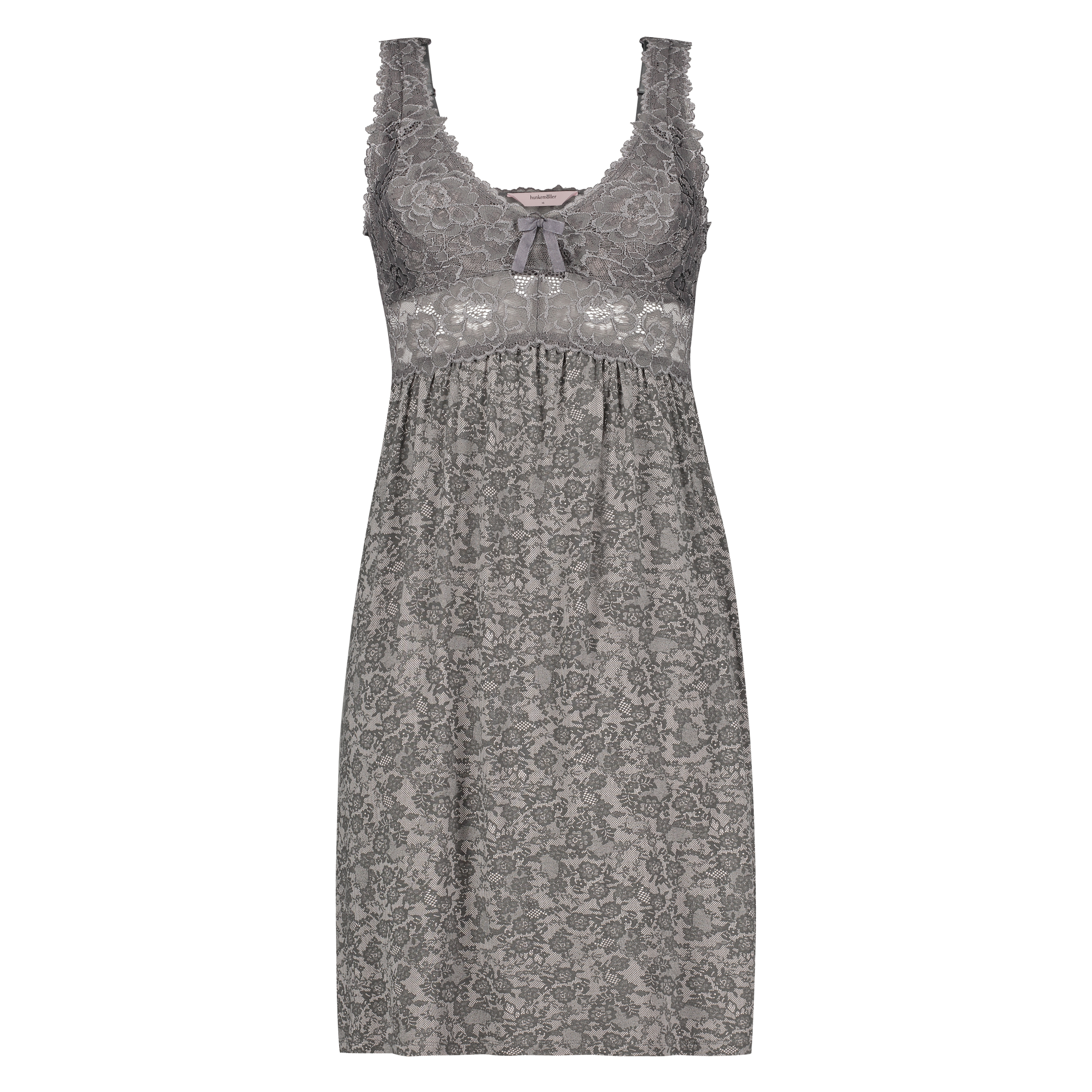 Slipdress Modal lace, Roze, main