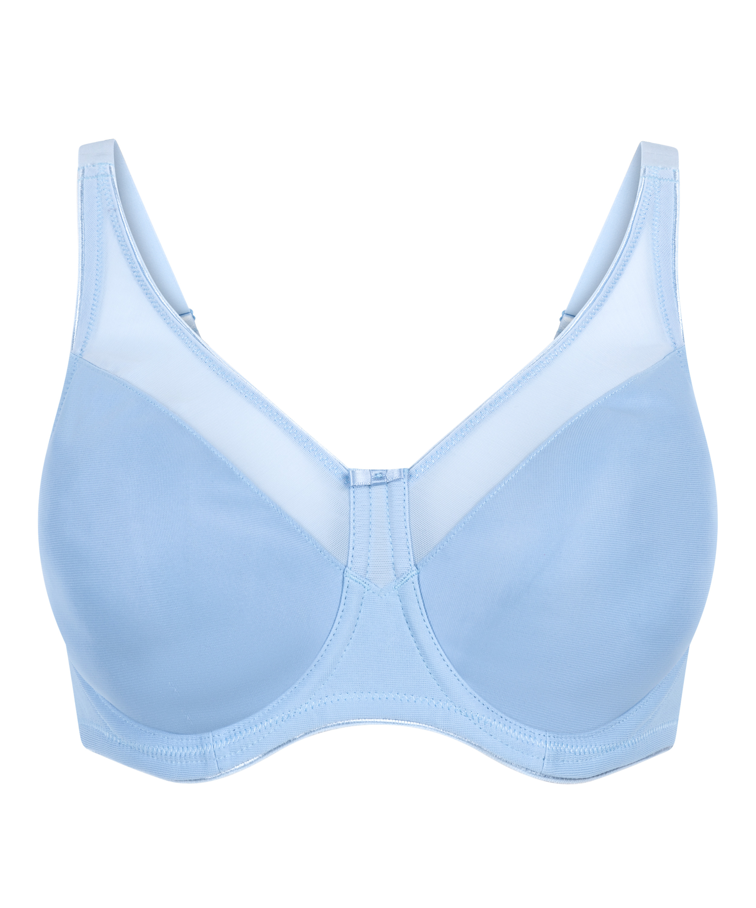 Lemorosy Dames grote maten comfort volledige schaal ongevoerd zonder beugel sterke grip minimizer bh, blauw, 80E
