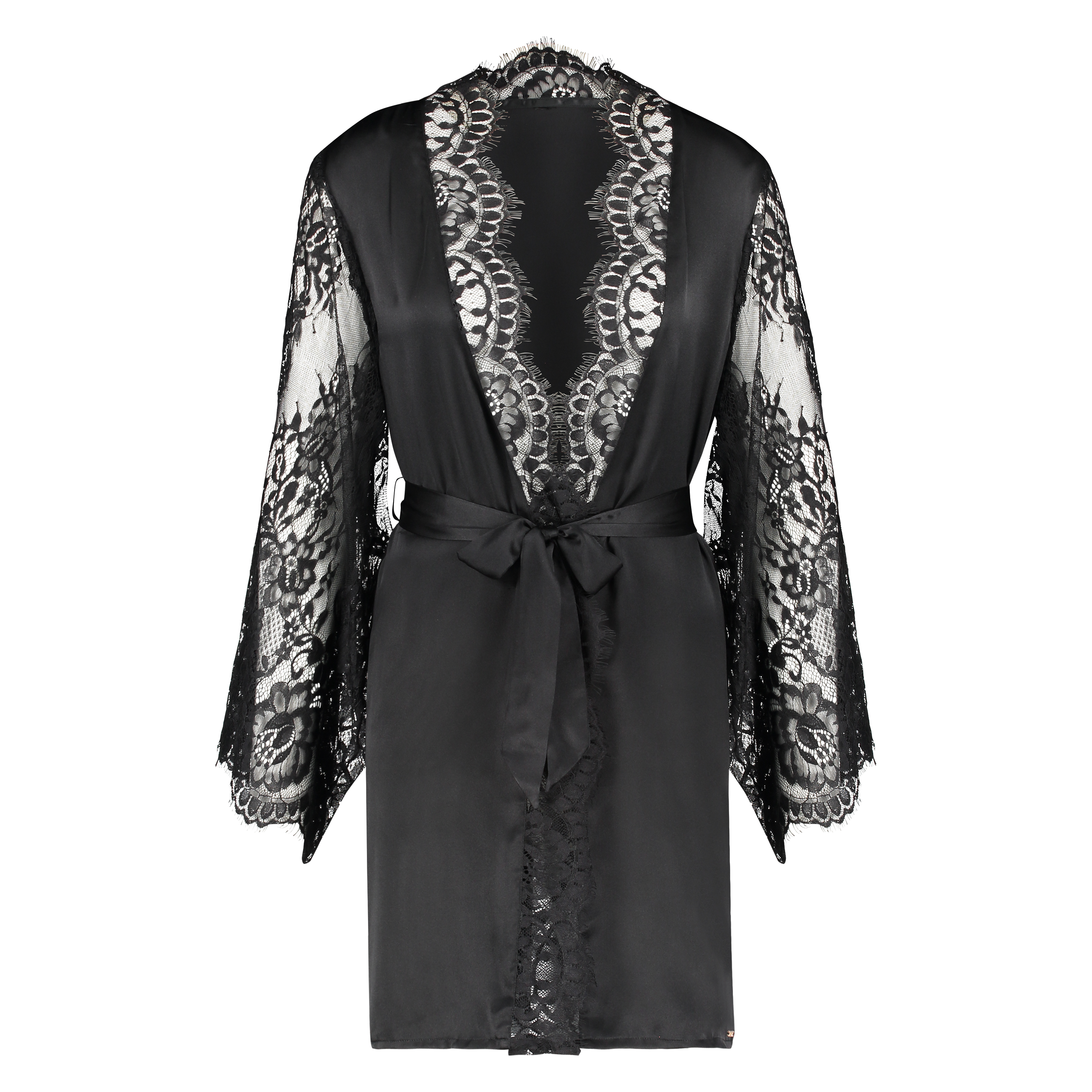 Kimono Zijde, Zwart, main