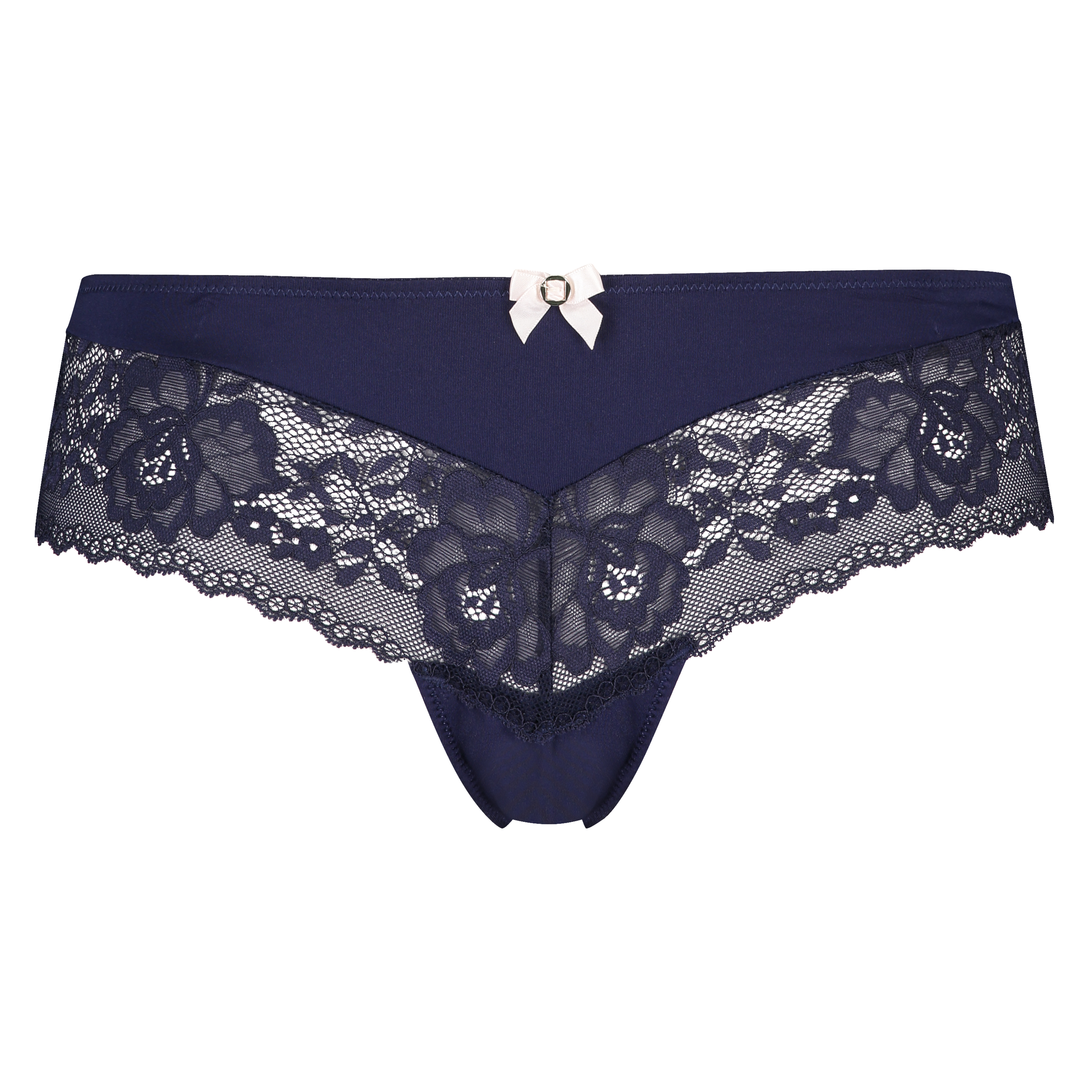 Slip br&eacute;silien Maya, Bleu, main