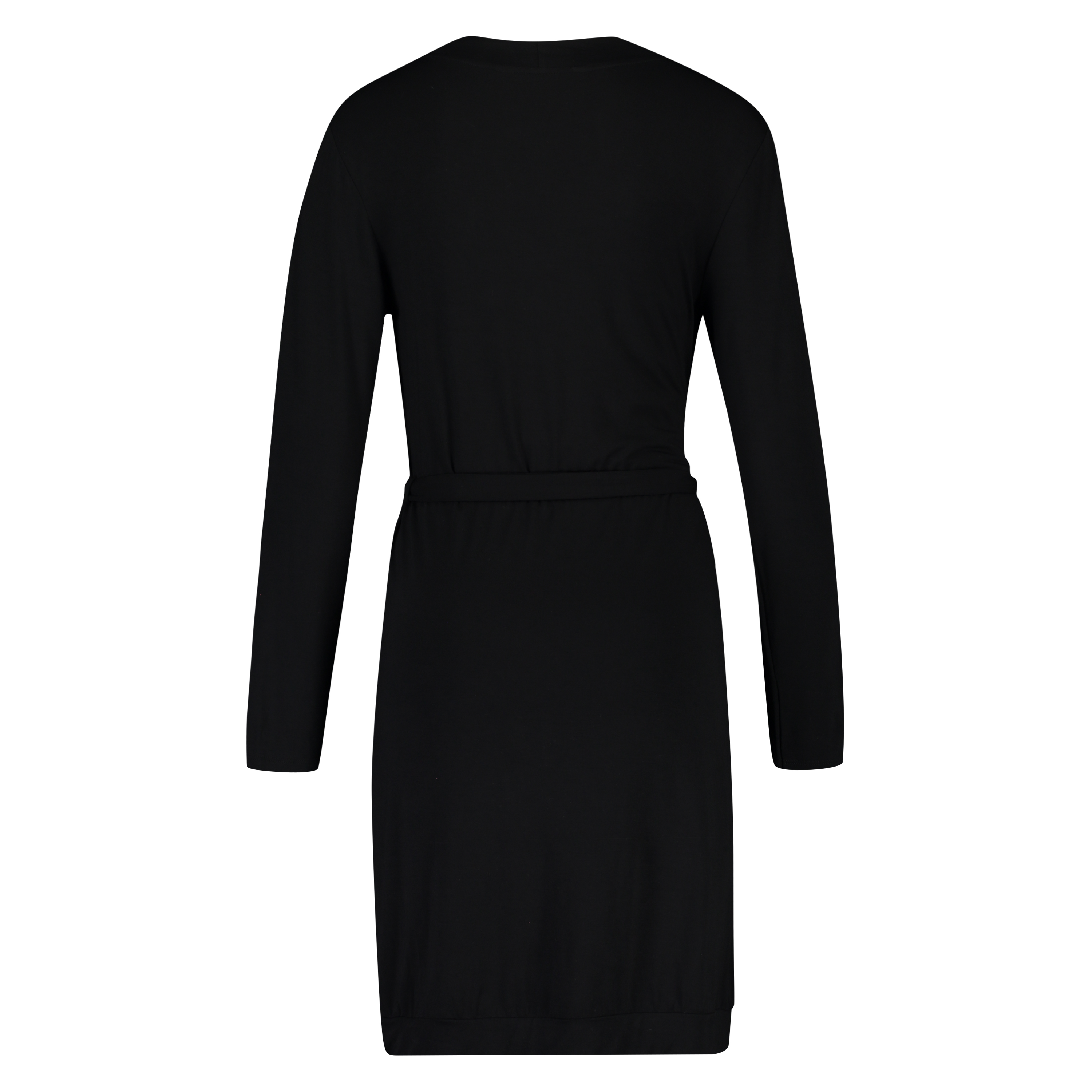 Badjas Modal Lace, Zwart, main