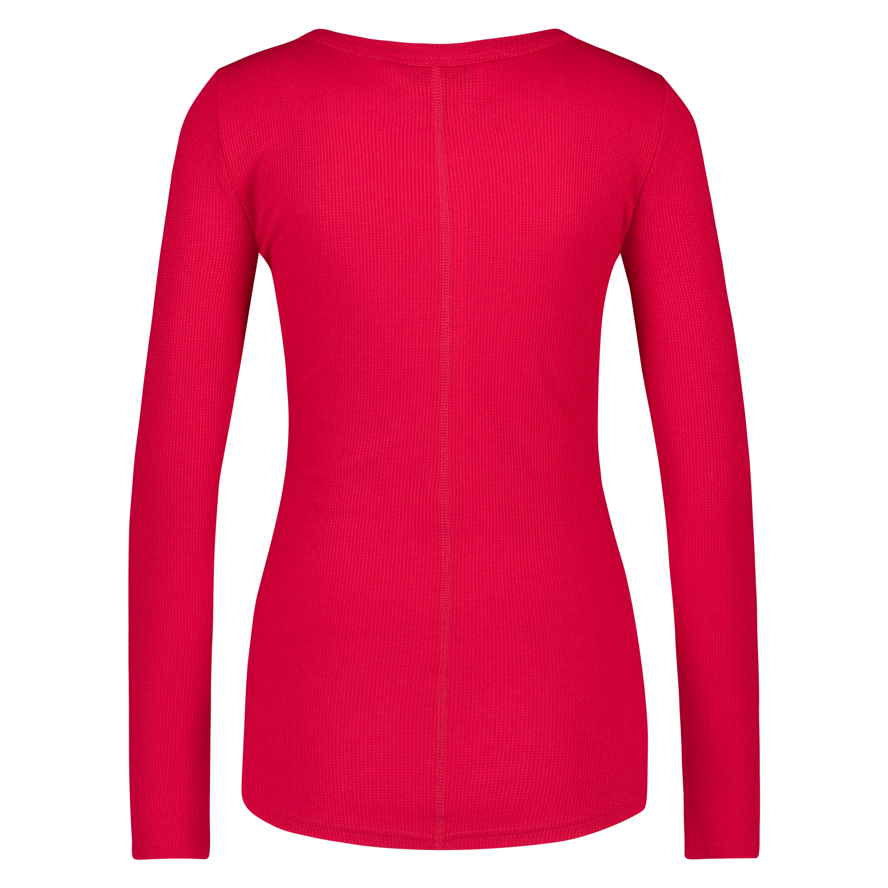 Pyjamatop lange mouwen, Rood, main