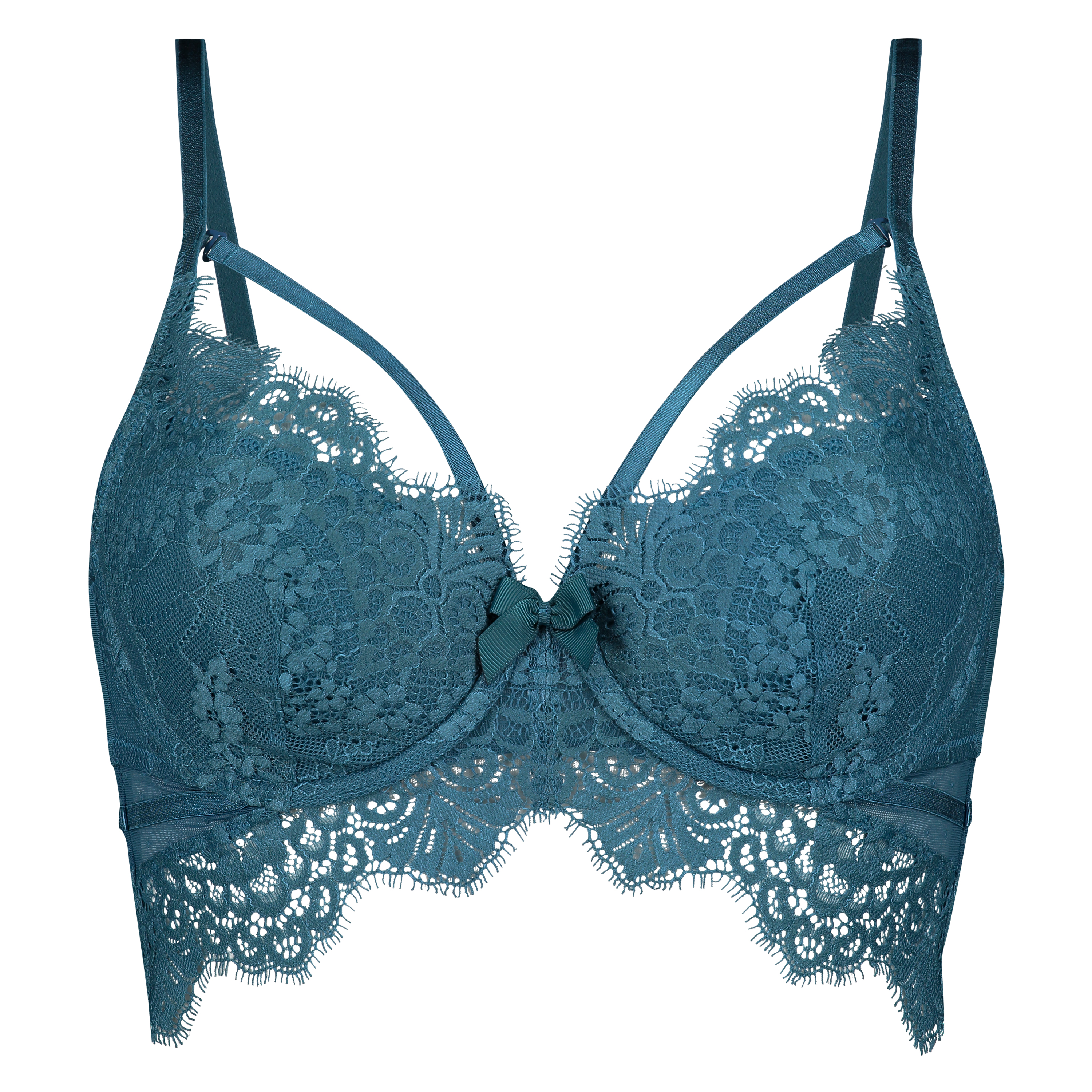 Soutien-gorge &agrave; armatures pr&eacute;form&eacute; longline Marilee, Bleu, main