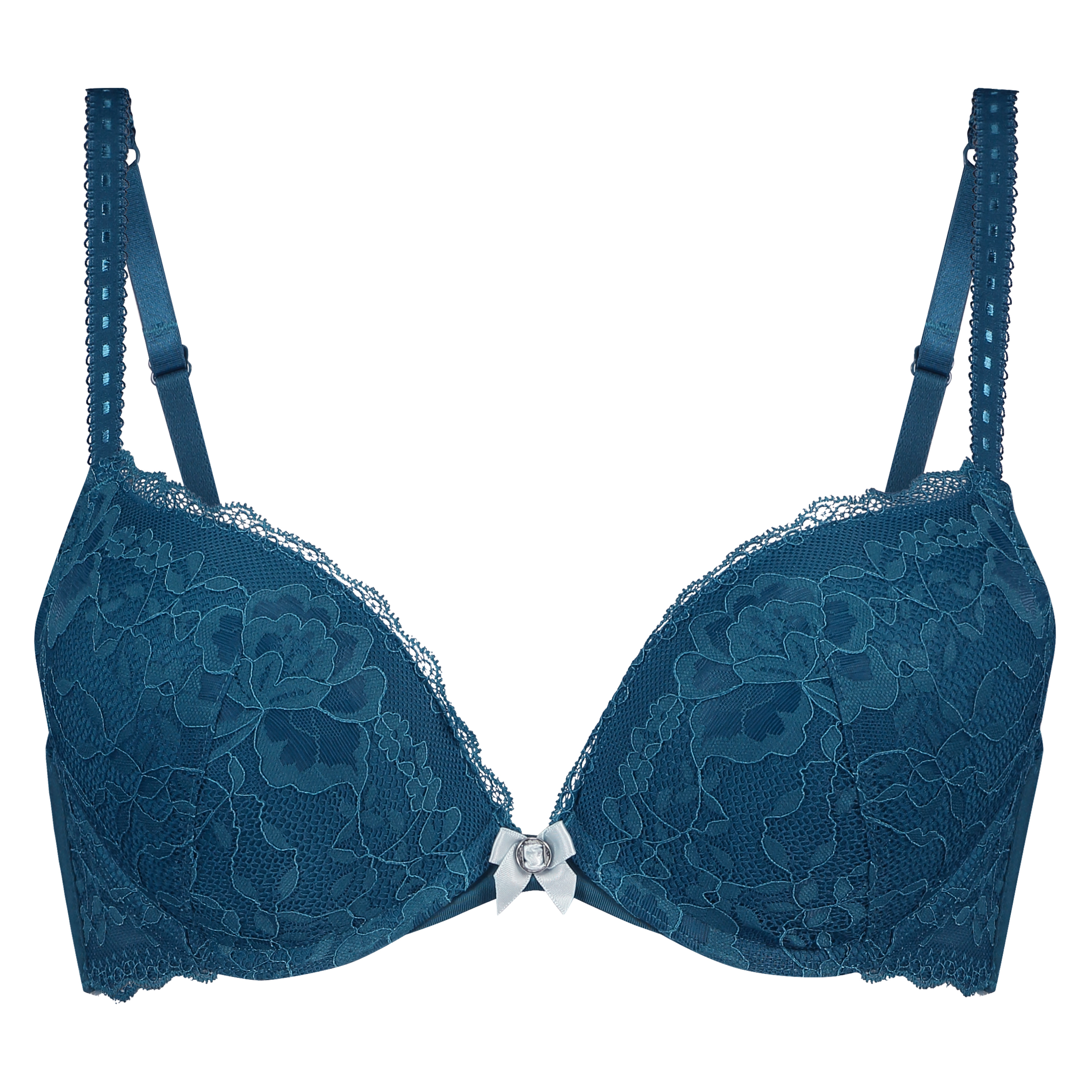 Soutien-gorge &agrave; armatures maximiseur pr&eacute;form&eacute; Maya, Bleu, main