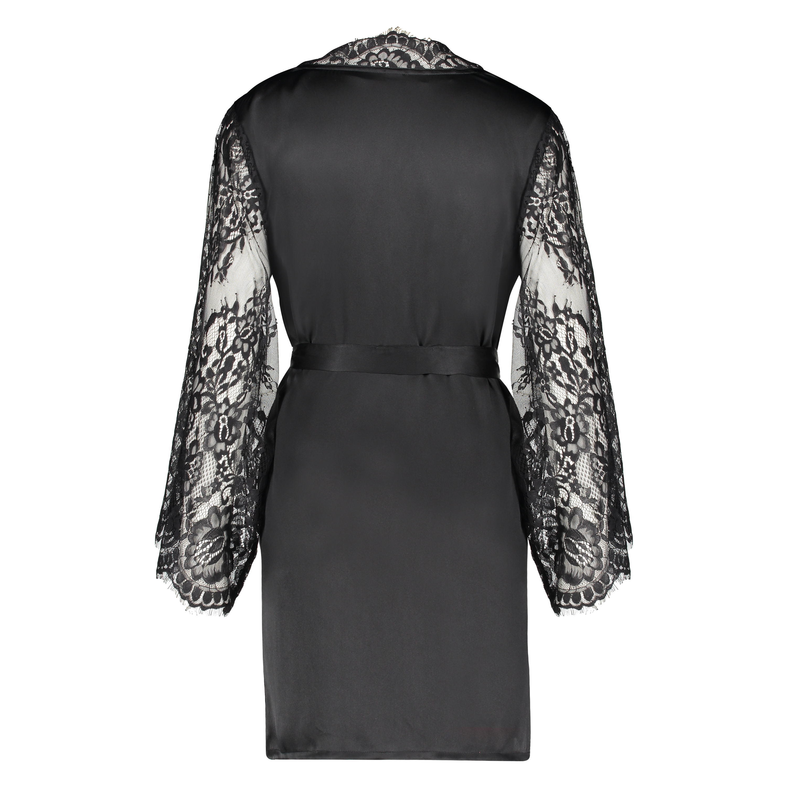 Kimono Zijde, Zwart, main