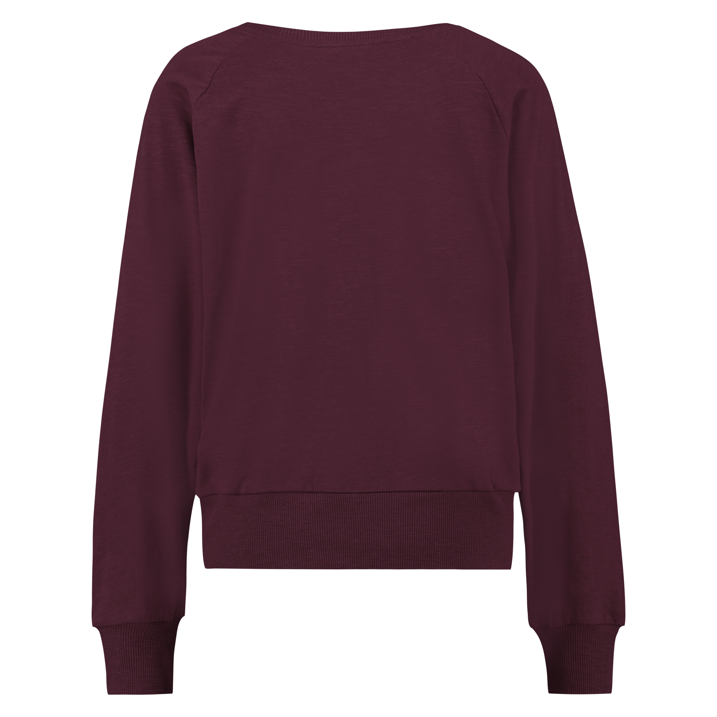 Pyjama top lange mouwen loose fit, Rood, main